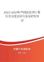 2023-2029年中國(guó)氫能源行業(yè)現(xiàn)狀深度調(diào)研與發(fā)展趨勢(shì)預(yù)測(cè)