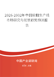 2026-2032年中國(guó)軟糖生產(chǎn)線市場(chǎng)研究與前景趨勢(shì)預(yù)測(cè)報(bào)告