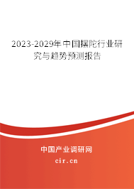 2023-2029年中國擺陀行業(yè)研究與趨勢預(yù)測報(bào)告