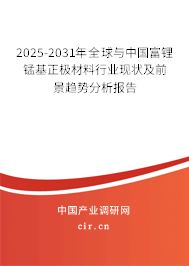 2025-2031年全球與中國(guó)富鋰錳基正極材料行業(yè)現(xiàn)狀及前景趨勢(shì)分析報(bào)告 2025-2031年全球與中國(guó)富鋰錳基正極材料行業(yè)現(xiàn)狀及前景趨勢(shì)分析報(bào)告