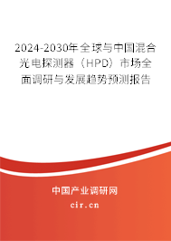 2024-2030年全球與中國混合光電探測器(HPD)市場全面調(diào)研與發(fā)展趨勢預測報告 2024-2030年全球與中國混合光電探測器(HPD)市場全面調(diào)研與發(fā)展趨勢預測報告
