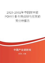2025-2031年中國聚甲醛POM行業(yè)市場調(diào)研與前景趨勢分析報告