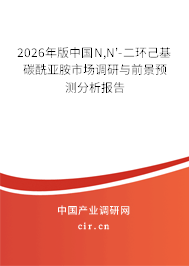2026年版中國N,N'-二環(huán)己基碳酰亞胺市場調(diào)研與前景預(yù)測分析報(bào)告