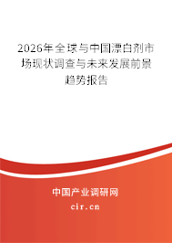 2026年全球與中國漂白劑市場現(xiàn)狀調(diào)查與未來發(fā)展前景趨勢報(bào)告