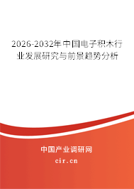2026-2032年中國電子積木行業(yè)發(fā)展研究與前景趨勢分析