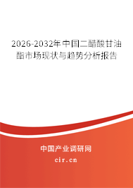 2026-2032年中國(guó)二醋酸甘油酯市場(chǎng)現(xiàn)狀與趨勢(shì)分析報(bào)告 2026-2032年中國(guó)二醋酸甘油酯市場(chǎng)現(xiàn)狀與趨勢(shì)分析報(bào)告