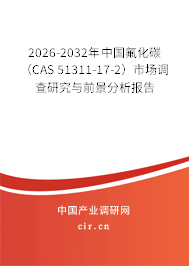 2026-2032年中國氟化碳（CAS 51311-17-2）市場調(diào)查研究與前景分析報(bào)告