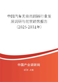 中國(guó)汽車無(wú)骨雨刮器行業(yè)發(fā)展調(diào)研與前景趨勢(shì)報(bào)告（2025-2031年）