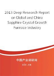 2013 Deep Research Report on Global and China Sapphire Crystal Growth Furnace Industry