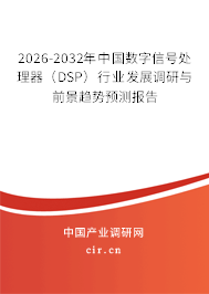 2026-2032年中國數(shù)字信號處理器(DSP)行業(yè)發(fā)展調(diào)研與前景趨勢預(yù)測報(bào)告 2026-2032年中國數(shù)字信號處理器(DSP)行業(yè)發(fā)展調(diào)研與前景趨勢預(yù)測報(bào)告