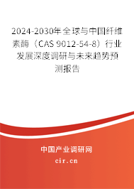 2024-2030年全球與中國纖維素酶（CAS 9012-54-8）行業(yè)發(fā)展深度調(diào)研與未來趨勢預(yù)測報告