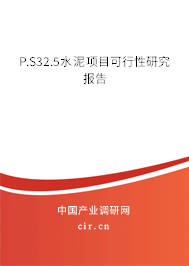 P.S32.5水泥項(xiàng)目可行性研究報(bào)告 P.S32.5水泥項(xiàng)目可行性研究報(bào)告
