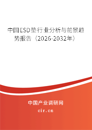 中國ESD墊行業(yè)分析與前景趨勢報告（2026-2032年）