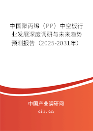 中國聚丙烯(PP)中空板行業(yè)發(fā)展深度調(diào)研與未來趨勢預測報告(2025-2031年) 中國聚丙烯(PP)中空板行業(yè)發(fā)展深度調(diào)研與未來趨勢預測報告(2025-2031年)