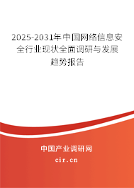 2025-2031年中國(guó)網(wǎng)絡(luò)信息安全行業(yè)現(xiàn)狀全面調(diào)研與發(fā)展趨勢(shì)報(bào)告