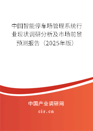 中國(guó)智能停車場(chǎng)管理系統(tǒng)行業(yè)現(xiàn)狀調(diào)研分析及市場(chǎng)前景預(yù)測(cè)報(bào)告(2025年版) 中國(guó)智能停車場(chǎng)管理系統(tǒng)行業(yè)現(xiàn)狀調(diào)研分析及市場(chǎng)前景預(yù)測(cè)報(bào)告(2025年版)