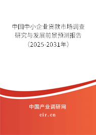 中國中小企業(yè)貸款市場調(diào)查研究與發(fā)展前景預測報告（2025-2031年）